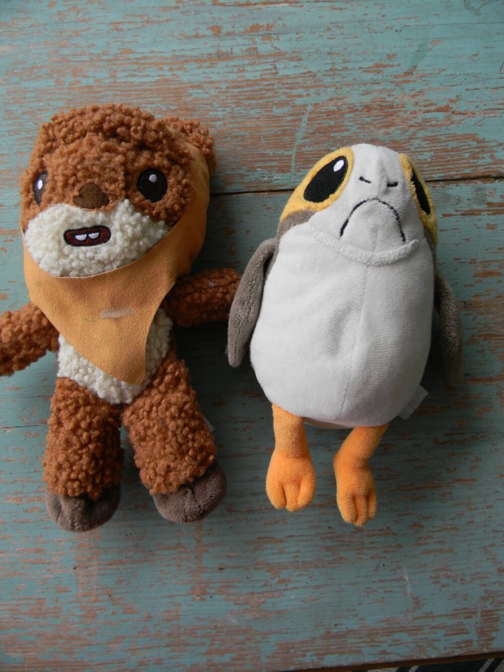STAR WARS LOT 2 FUNKO PORG WICKET THE EWOK PLUSH STUFFED ANIMALS